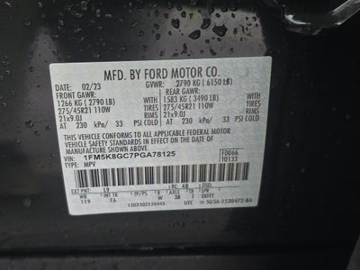 2023 Ford Explorer ST Street Pack w/Twin Panel Moonroof