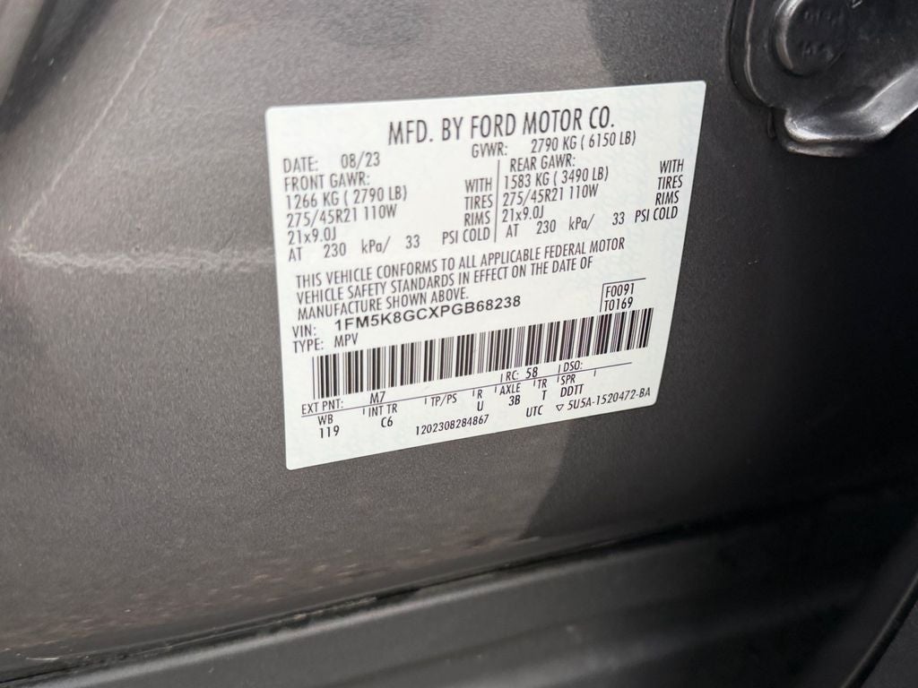 2023 Ford Explorer ST High Pkg w/Tech & Twin Panel MoonRoof