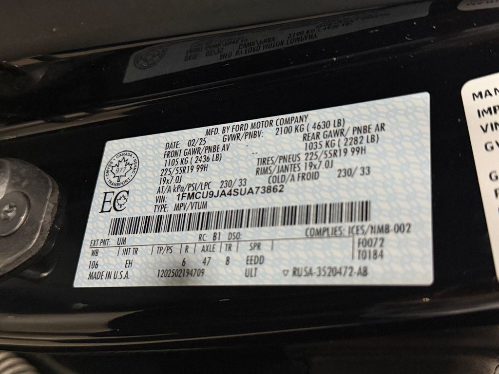 2025 Ford Escape Platinum