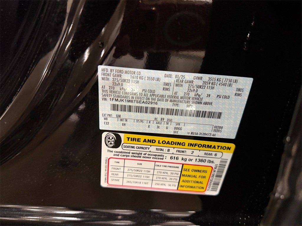 2025 Ford Expedition Max Platinum w/Bluecruise & Drivers Pkg