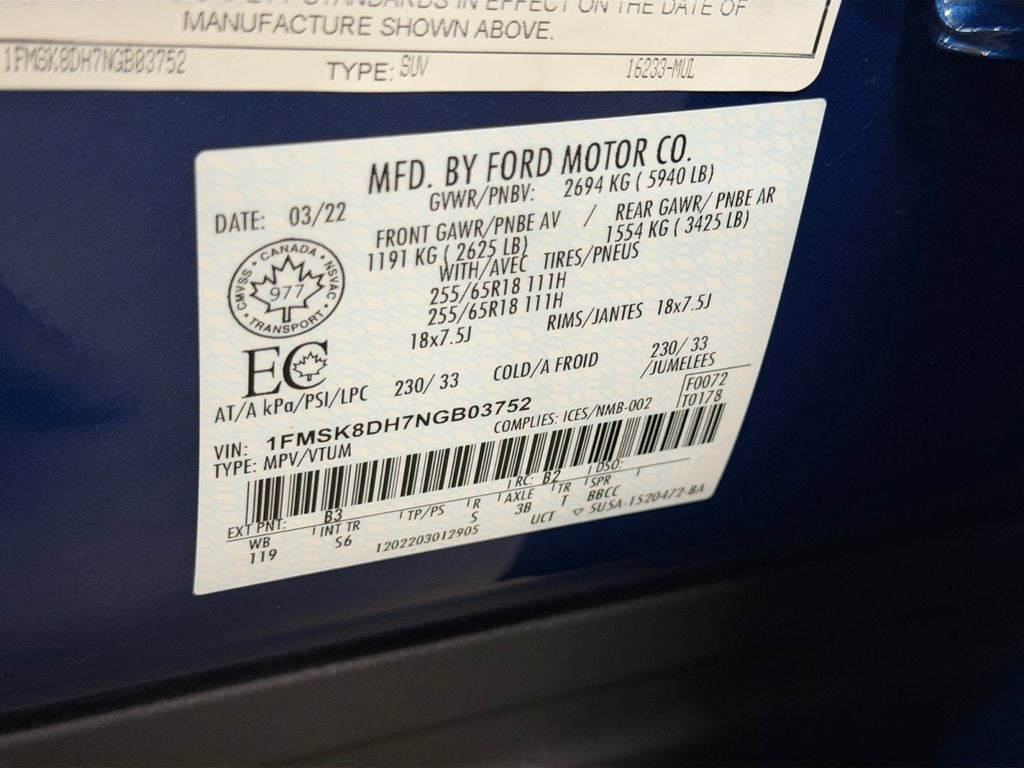 2022 Ford Explorer XLT w/Trailer Tow Pkg