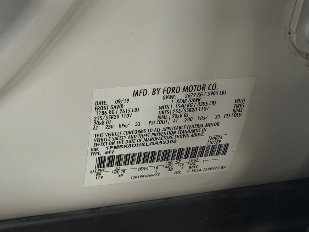 2020 Ford Explorer XLT Twin Panel Roof!