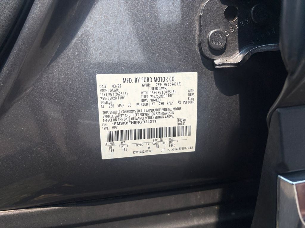 2022 Ford Explorer Limited w/Convenience & Trailer Tow Pkgs