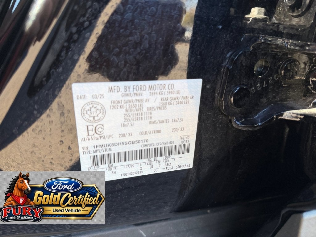 2025 Ford Explorer Active Gold Certified