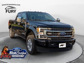 2022 Ford F-250SD Platinum Blue Certified w/5th Wheel &amp; Snow Plow Pr