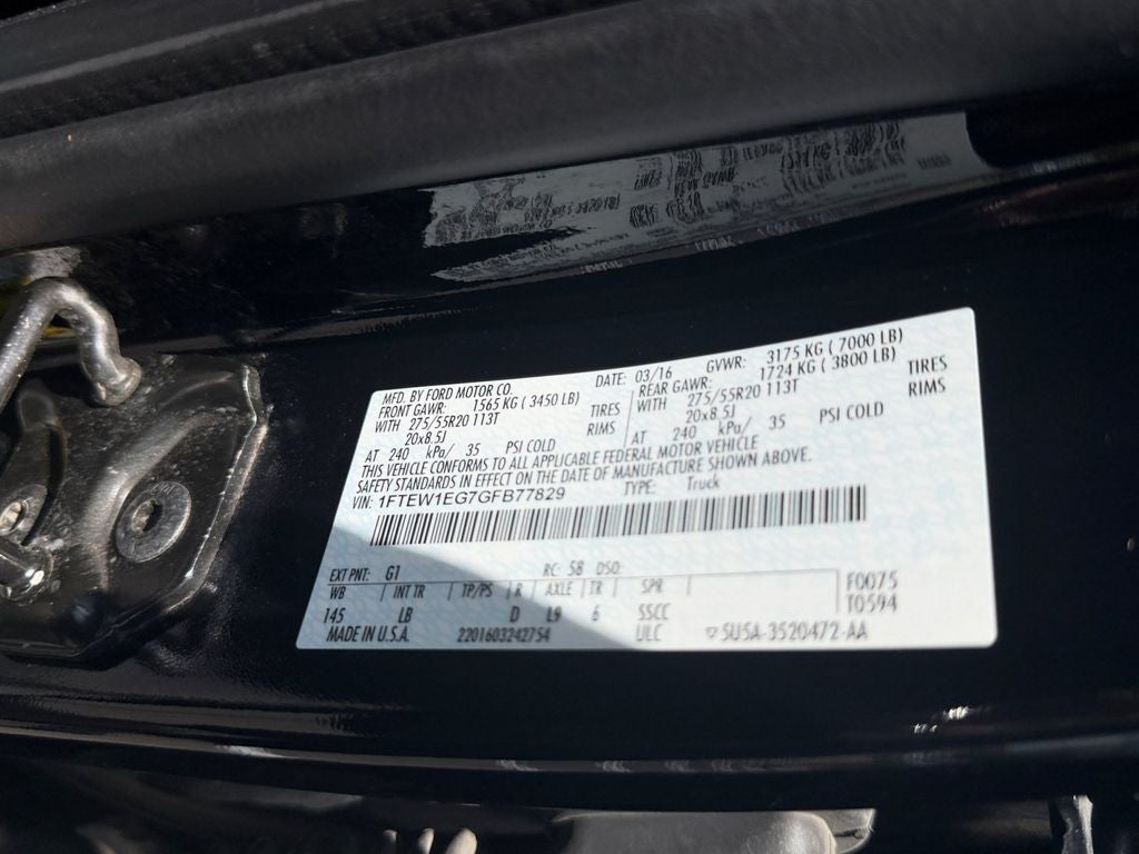 2016 Ford F-150 Lariat FX4 Special Edition
