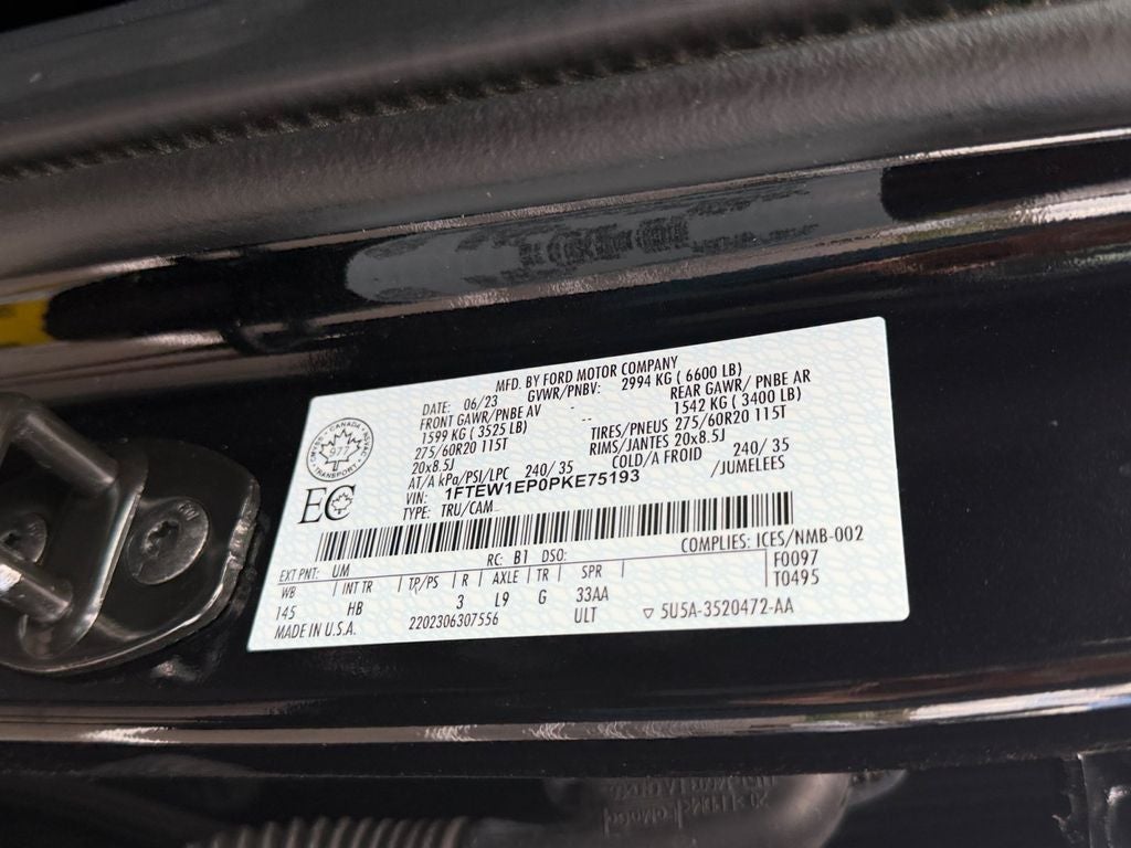 2023 Ford F-150 Lariat FX4 w/Twin Panel Roof & Co-Pilot 360
