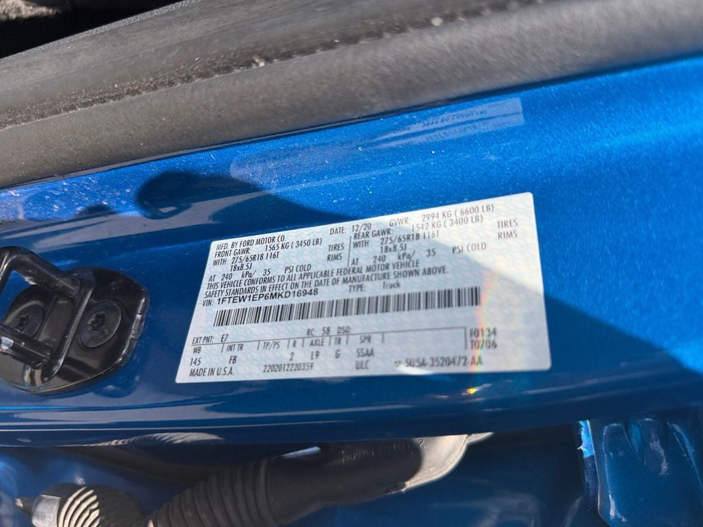2021 Ford F-150 XLT Sport Appearance w/360 Camera & Trailer Tow Pk