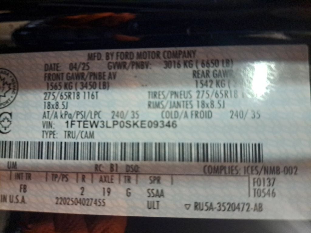 2025 Ford F-150 XLT Black Appearance Pkg