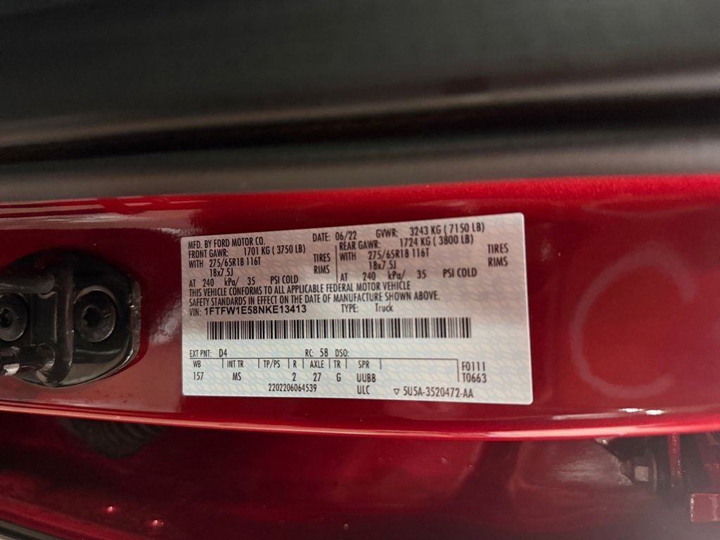 2022 Ford F-150 XLT w/Chrome Appearance Pkg