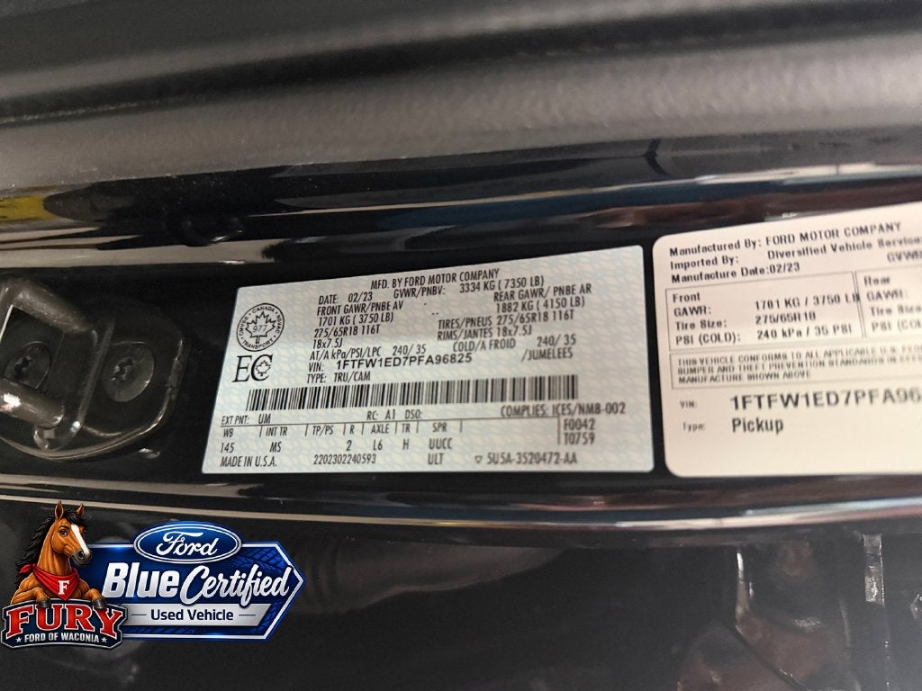 2023 Ford F-150 XLT XTR Pkg Blue Certified