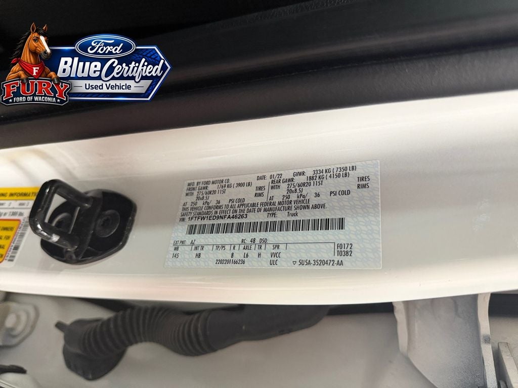 2022 Ford F-150 Lariat w/FX4 Off Road & Co-Pilot 360