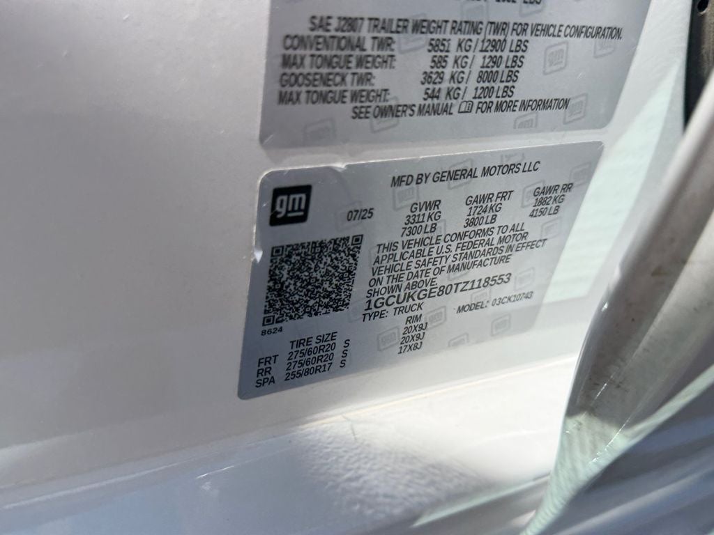 2026 Chevrolet Silverado 1500 LTZ w/Tech / Heads Up / Convenience II & Max Trail