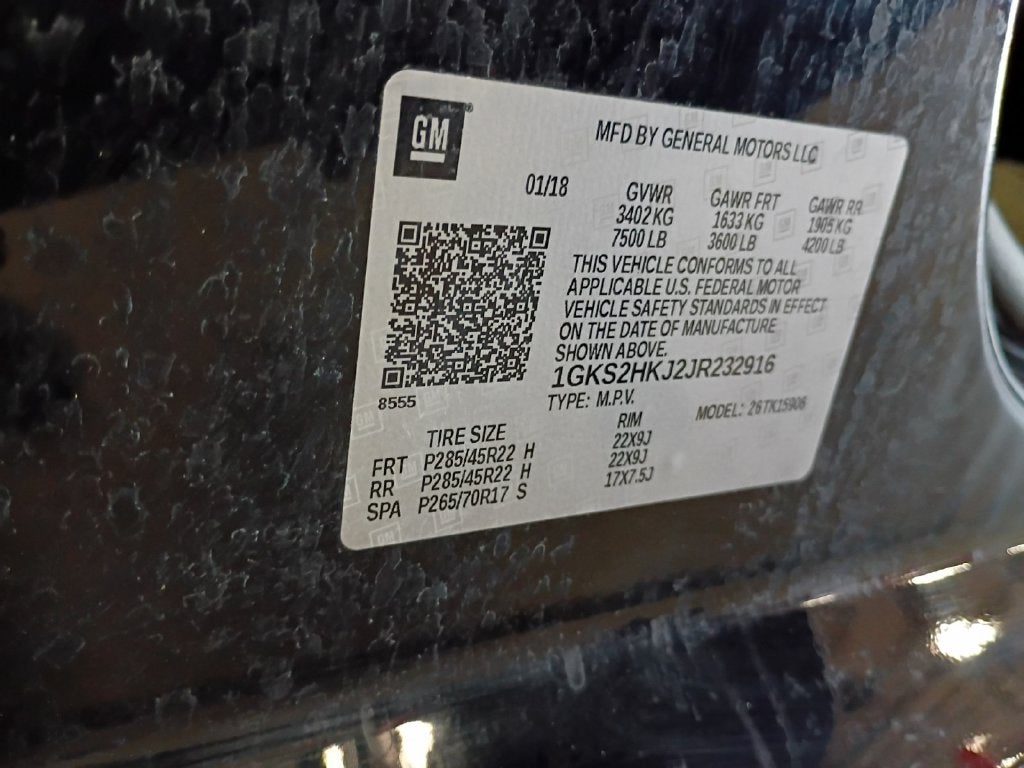 2018 GMC Yukon XL Denali Ultimate w/Open Road Pkg