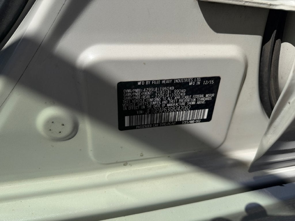 2016 Subaru Impreza 2.0i Sport Premium