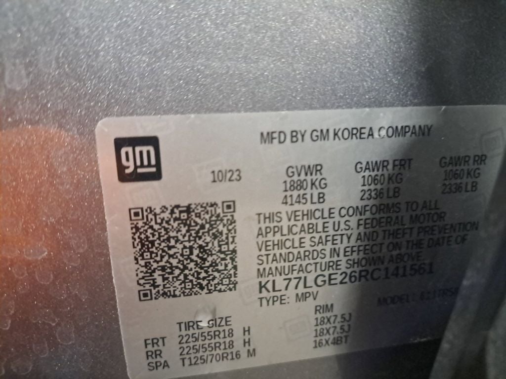 2024 Chevrolet Trax Rally Sport w/Driver Confidence Pkg