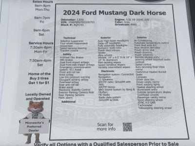 2024 Ford Mustang Dark Horse