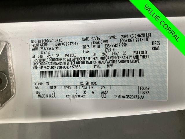 2017 Ford Escape S