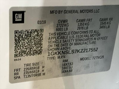 2019 GMC Acadia SLE-2