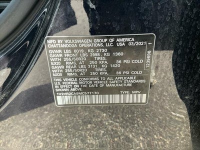 2021 Volkswagen Atlas 3.6L V6 SE w/Technology