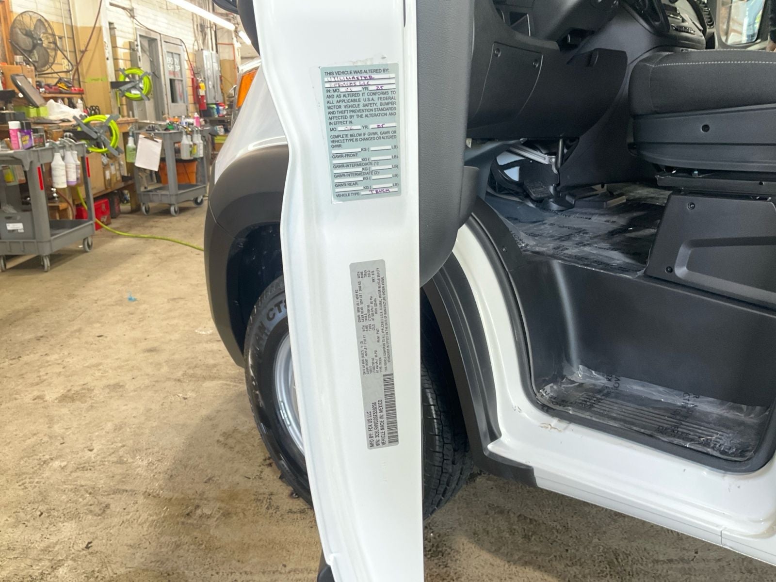 2025 RAM ProMaster 2500 Cargo Van Tradesman Low Roof 136' WB w/Pass Seat