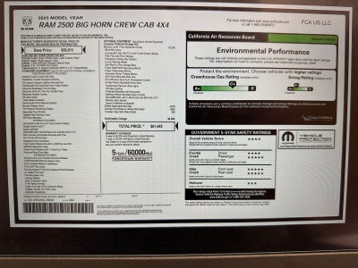 2025 RAM 2500 Big Horn