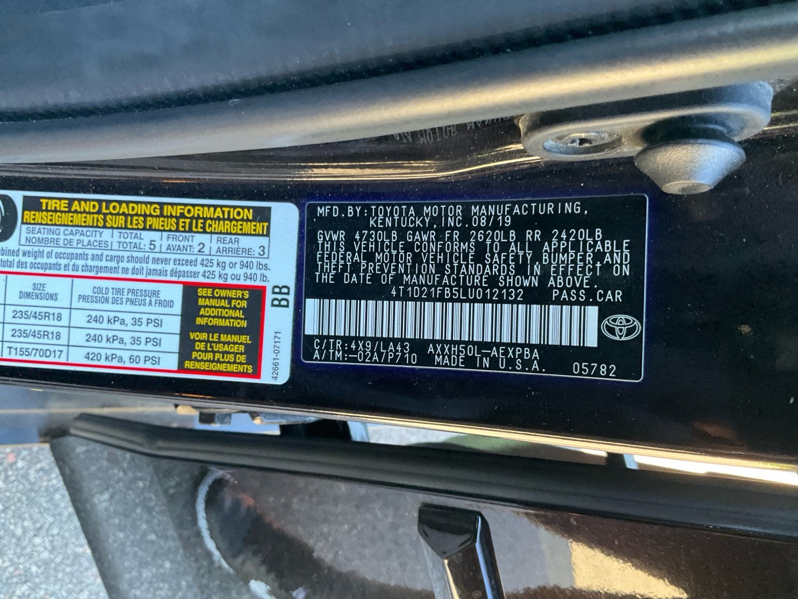 2020 Toyota Avalon Hybrid Limited